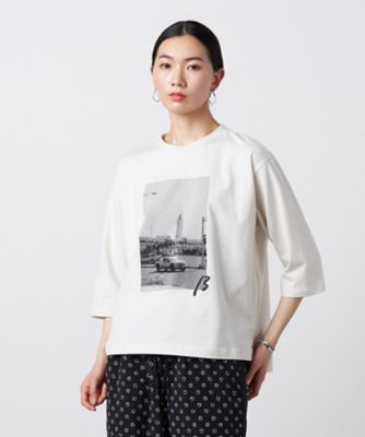 ＜β (Women)＞フォト刺繍　長袖Ｔシャツ（７７２０ＴＯ０３）