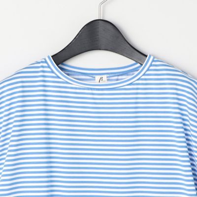 交編天竺　カラーボーダー　Ｔシャツ（７７２０ＴＹ５８）