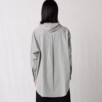 フーデッドワーキング　ストライプシャツ（７７２１ＨＡ０５）
