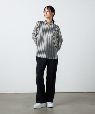 カルナムール ストライプシャツ 2WAY BLOCKING COLOR STRIPE SHIRTS/2WAYブロッキングカラーストライプ
