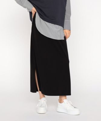 ＜β (Women)＞【セットアップ対応】サイドスリット　ロングスカート（７７２２ＦＭ０３）