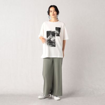 ストレッチスムース　ワイドパンツ（７７２２ＰＣ２２）