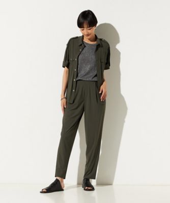 セットアップ対応】ナイロンハイテンション テーパードパンツ