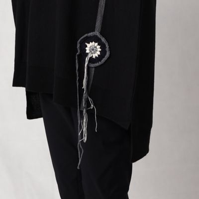 かぎ編みモチーフ付き　ビックセーター（７７２３ＩＡ２２）