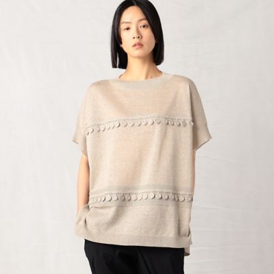 ＜β (Women)＞テープ付き　ニットプルオーバー（７７２３ＩＣ２６）