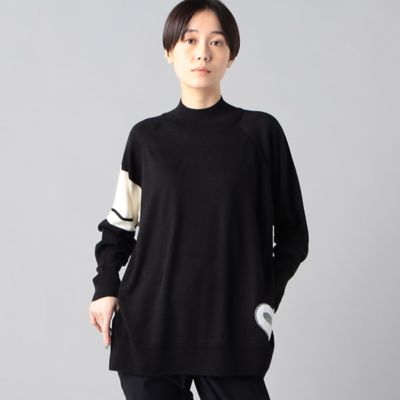 ＜β (Women)＞ハートワッペン付き　ニットプルオーバー（７７２３ＩＧ０５）