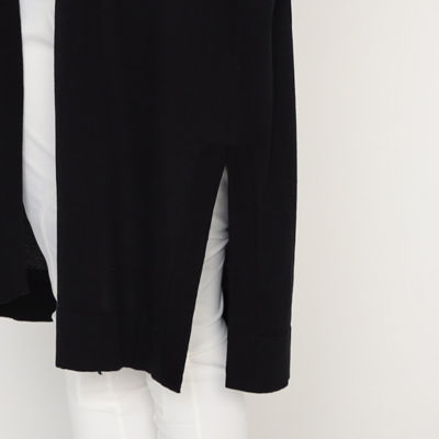 黒×白 ロングカーディガン（７７２３ＩＧ０７） | ファッション・服 