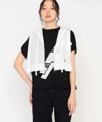 ＜β (Women)＞フーディ　ショートニットベスト（７７２３ＩＧ１６）