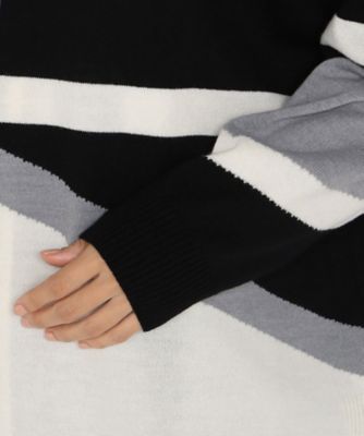 ナナメライン入り ニットパーカー（7723II10） | β