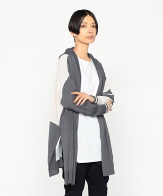 ＜β (Women)＞フーディー　配色ライン入りカーディガン（７７２３ＩＫ０８）