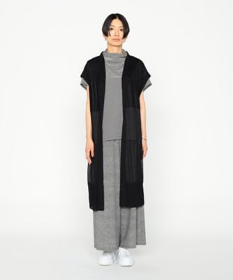 リブバリエ ニットロングベスト（7723IK19） | β (Women