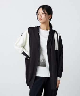 ＜β (Women)＞ライン入りフード付き　ニットカーディガン（７７２３ＩＯ０８）