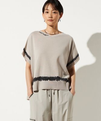 ＜β (Women)＞かすれライン　ニットプルオーバー（７７２３ＩＯ１３）