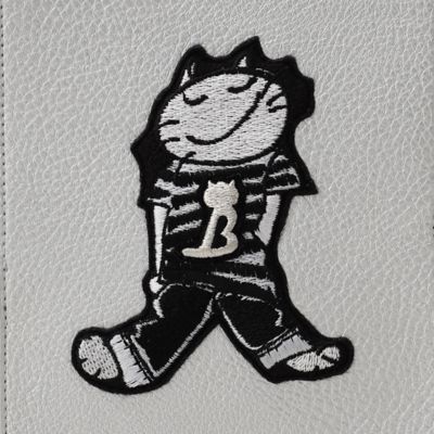 ネコワッペン付ペタンコ　ミニショルダー（７７６５ＲＣ０３）