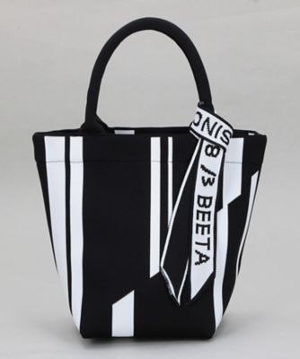 ＜β (Women)＞ストライプ柄ニットトートバッグ（７７６５ＲＭ０１）