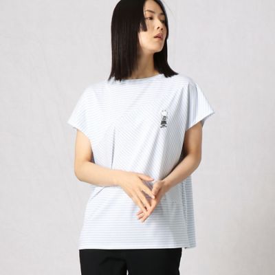 〔＋サイズ〕ボーダーバイヤス切り替えプルオーバー（７７６９ＴＹ４１）