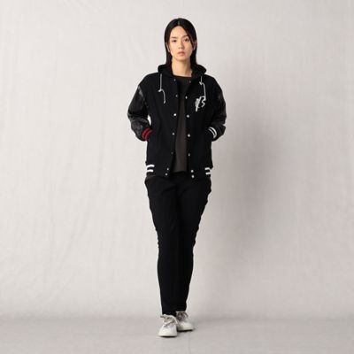 〔＋サイズ〕メリルハイテンション×タフタスフーデッドスタジャン（７７７１ＥＡ０３）
