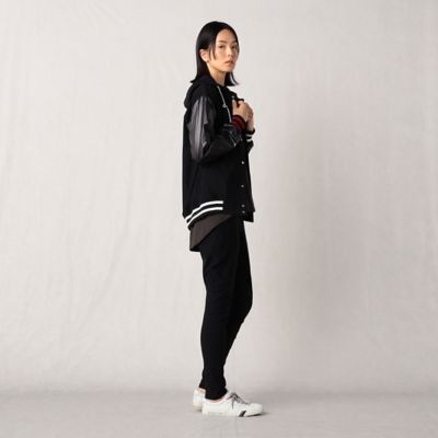 〔＋サイズ〕メリルハイテンション×タフタスフーデッドスタジャン（７７７１ＥＡ０３）