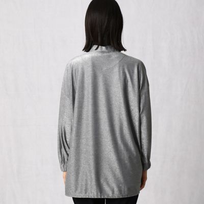 〔＋サイズ〕ラメジャージー　パーカ（７７７１ＥＹ０９）