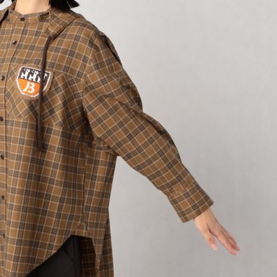 〔＋サイズ〕アンデスフーディー　ロングシャツ（７７７１ＨＡ０９）