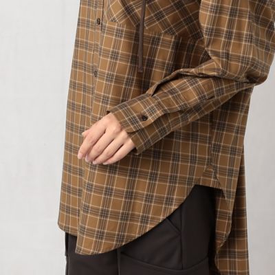 〔＋サイズ〕アンデスフーディー　ロングシャツ（７７７１ＨＡ０９）