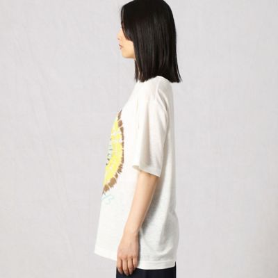タイダイ柄プリントリネンＴシャツ（７７７１ＴＹ１７）１３ＢＲ