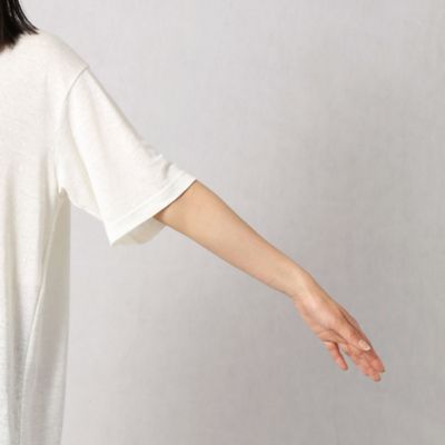 タイダイ柄プリントリネンＴシャツ（７７７１ＴＹ１７）１３ＢＲ