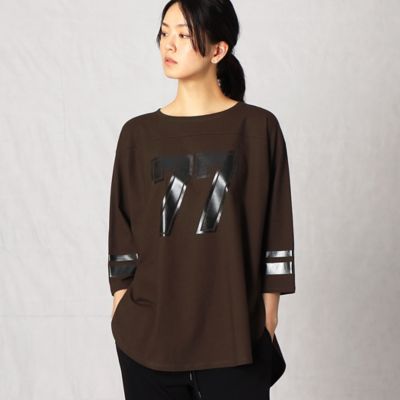 ＜β (Women)＞ＳＺ天竺フットボールＴシャツ（７７７１ＴＹ２１）　１３ＢＲ