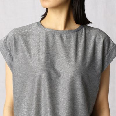 〔＋サイズ〕ラメジャージー　Ｔシャツ（７７７１ＴＹ５６）