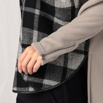 〔＋サイズ〕つまみニードルチェック柄　プルオーバー（７７７２ＴＡ３８）