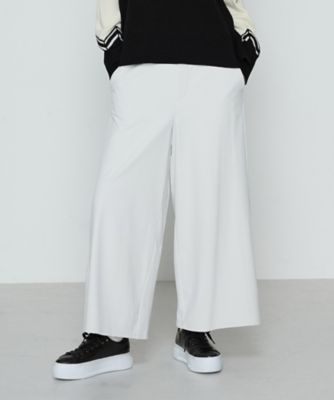 ＜β (Women)＞裏起毛　クロップドワイドパンツ（７７７７ＰＭ１７）