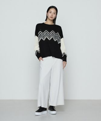 裏起毛 クロップドワイドパンツ（7777PM17） | β (Women