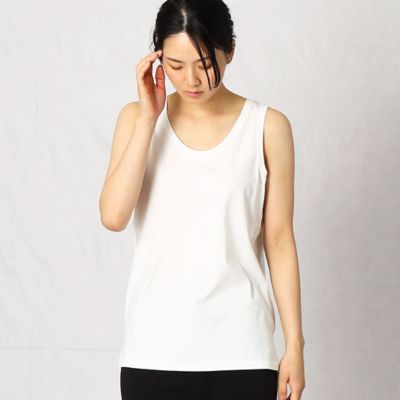 ＜β (Women)＞幅広天竺　タンクトップ（７７７７ＴＹ３３）
