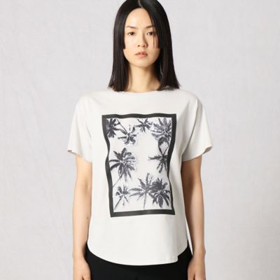 オーガンジー椰子の木Ｔシャツ（７７７７ＴＹ３８）