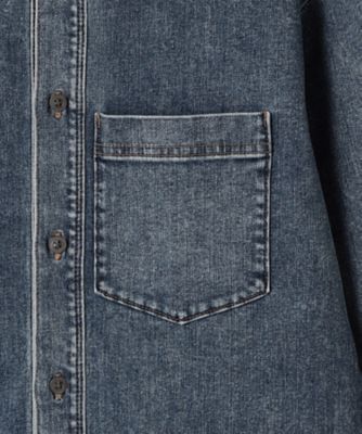 10ozハイパワーストレッチ デニムシャツ（7778HQ06） | β