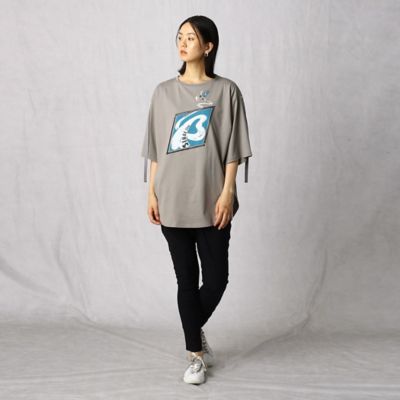 〔＋サイズ〕スケボープリント　Ｔシャツ（７７８０ＴＹ５４）