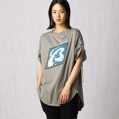〔＋サイズ〕スケボープリント　Ｔシャツ（７７８０ＴＹ５４）