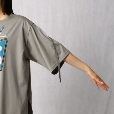 〔＋サイズ〕スケボープリント　Ｔシャツ（７７８０ＴＹ５４）