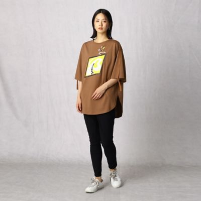 〔＋サイズ〕スケボープリント　Ｔシャツ（７７８０ＴＹ５４）