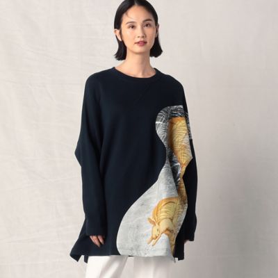 ＜β (Women)＞セントラルタンブラー　起毛プルオーバー（７７９７ＴＡ５０）