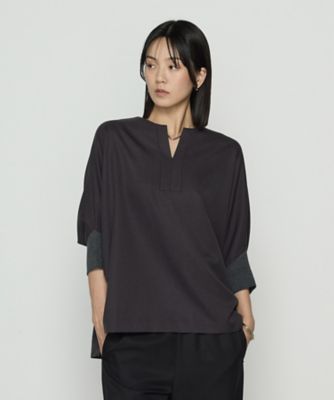 ＜Gabardine K.T+ (Women/大きいサイズ)＞〔　＋サイズ　〕　パウダーツイルストレッチ　ドルマンスリーブプルオーバー（７８０１ＢＭ０１）