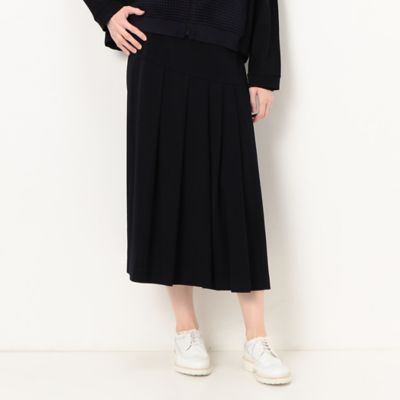 ＜Gabardine K.T+ (Women/大きいサイズ)＞〔　＋サイズ　〕　ハイテンションポンチ　タックプリーツスカート（７８０１ＦＣ０１）