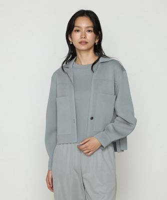 Gabardine K.T+ (Women/大きいサイズ)/ギャバジンケーティープラス 〔 +サイズ 〕 ブライトストレッチヤーン ミラノリブシャツジャケット(7801JK04)