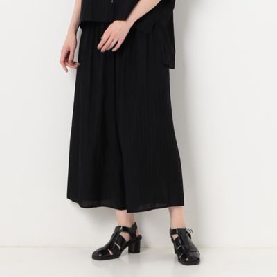 ＜Gabardine K.T+ (Women/大きいサイズ)＞〔　＋サイズ　〕　シアーストライプ　ゴムパンツ（７８０１ＰＤ０１）