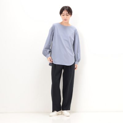 〔　＋サイズ　〕　【セットアップ対応】パウダーツイルストレッチ　ワイドパンツ（７８０１ＰＥ０１）