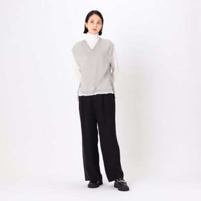 〔　＋サイズ　〕　【セットアップ対応】ダブルクロス　タックパンツ（７８０１ＰＧ０１）