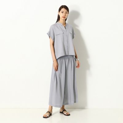 〔＋サイズ〕ドレープストライプ　ゴムパンツ（７８０１ＰＺ０１）