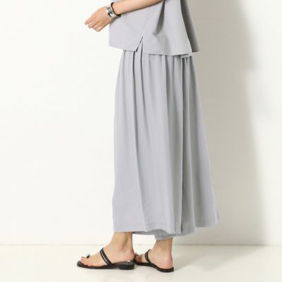 〔＋サイズ〕ドレープストライプ　ゴムパンツ（７８０１ＰＺ０１）