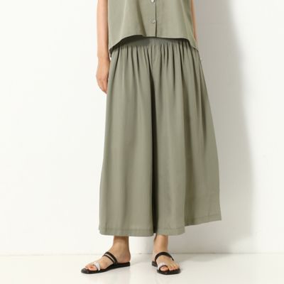 〔＋サイズ〕ドレープストライプ　ゴムパンツ（７８０１ＰＺ０１）