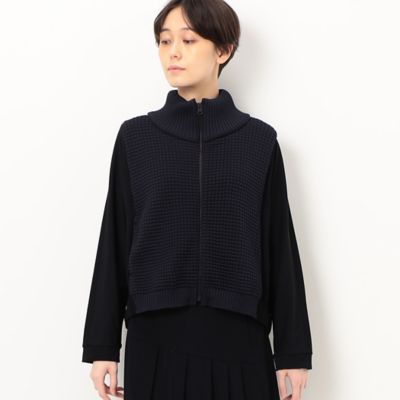 〔　＋サイズ　〕　ハイテンションポンチ　ニットドッキングブルゾン（７８０１ＶＣ０１）